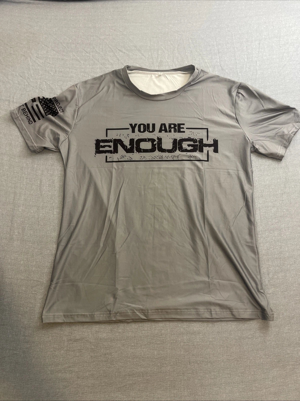 Unbranded XL gray You Are Enough Athletic Shirt