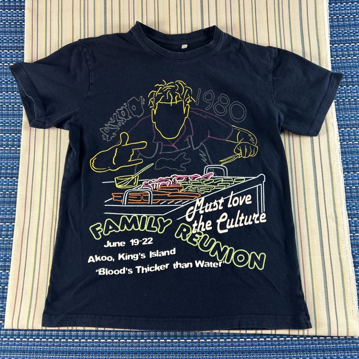Akoo Shirt Mens Medium Black Family Reunion Kings Island June Juneteenth #8414 Image 1 of 4
