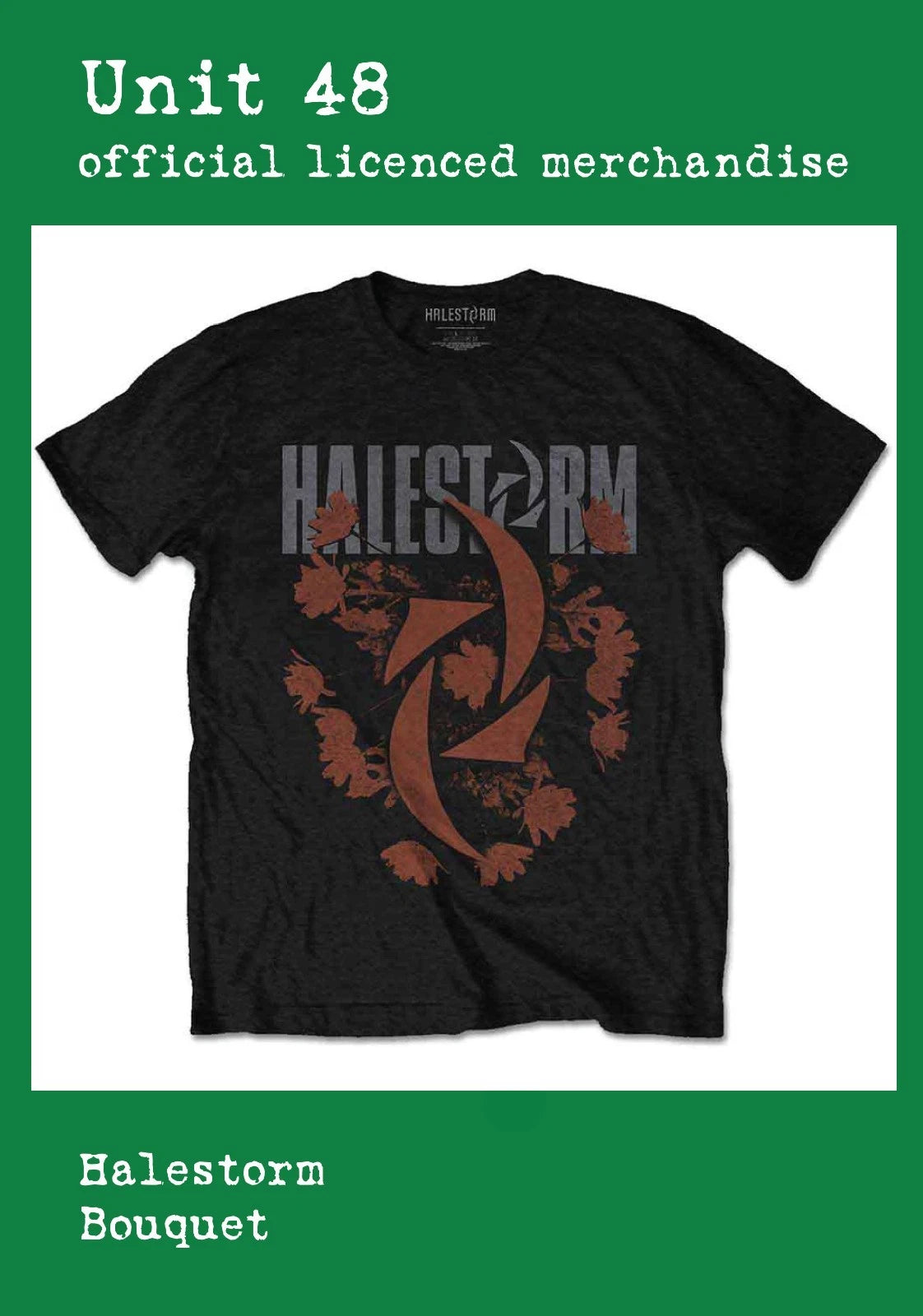Halestorm - Bouquet - Black T-Shirt Official Licenced Merchandise