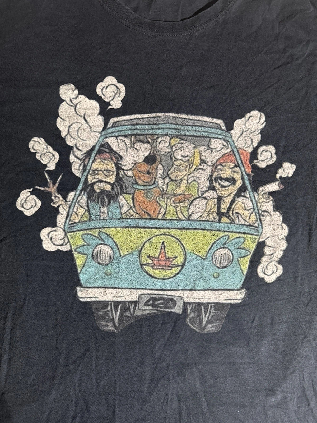 Vintage Scooby Doo Cheech And Chong T Shirt Stoner Medium Nostalgia Weed 90s Y2K