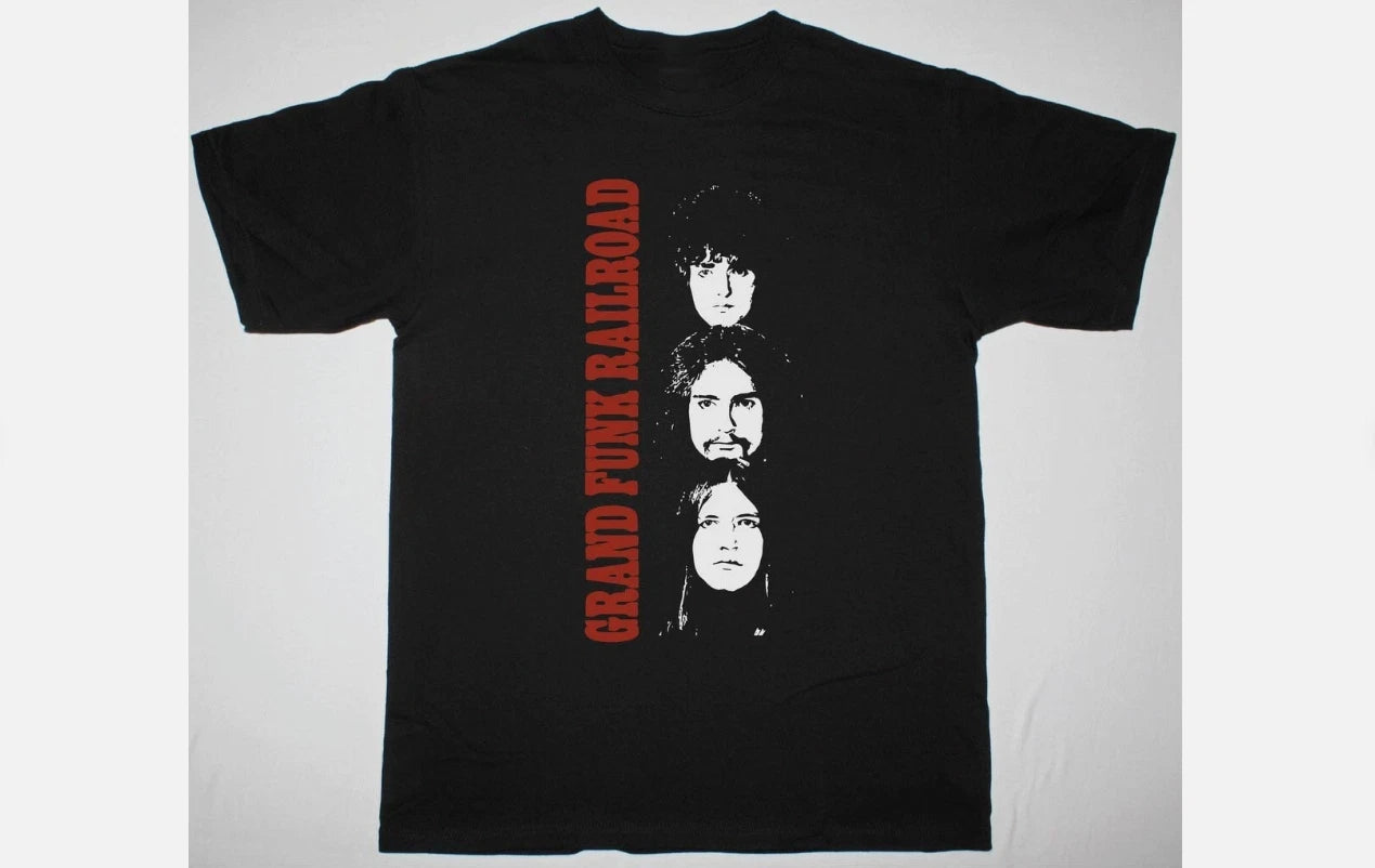 Vtg Grand Funk Railroad Band CLOSER TO HOME Cotton Black Unisex Shirt