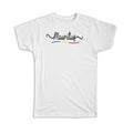 Gift T-Shirt : Mauritius Flag Colors Mauritian Travel Expat Country Minimalist