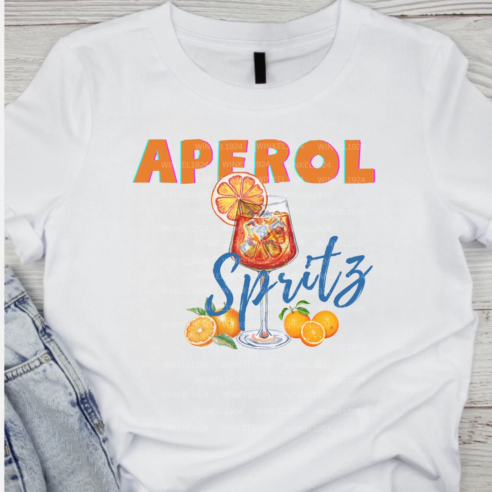 Aperol Spritz TShirt Summer Cocktail Shirt Italian Drink Unisex Gildan Tee