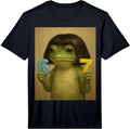 Funny 67 Frog with Bob Haircut T-Shirt - Gen Z Meme Design