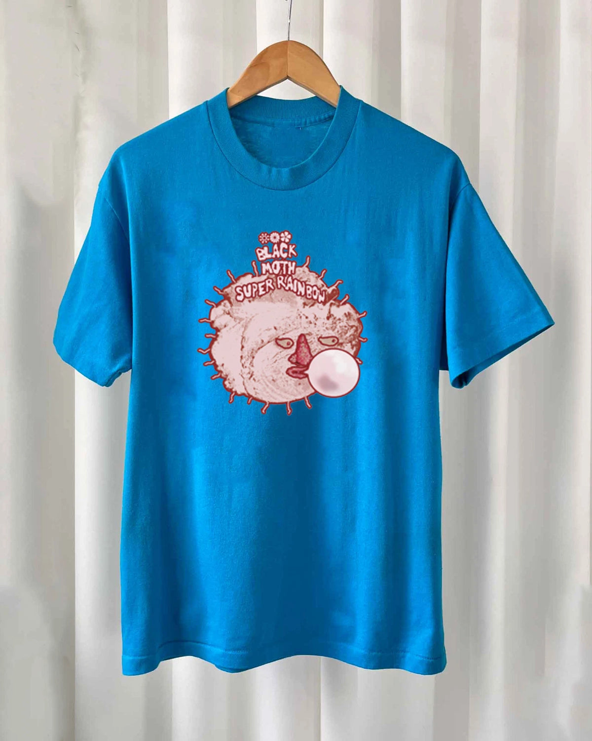 NEW Black Moth Super Rainbow Blue T- Shirt All Size S-5Xl AM1051 Image 1 of 3