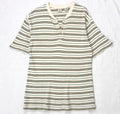 Vintage GAP Mens Short Sleeve Striped Henley 90s Grunge Skater Cotton Shirt XL