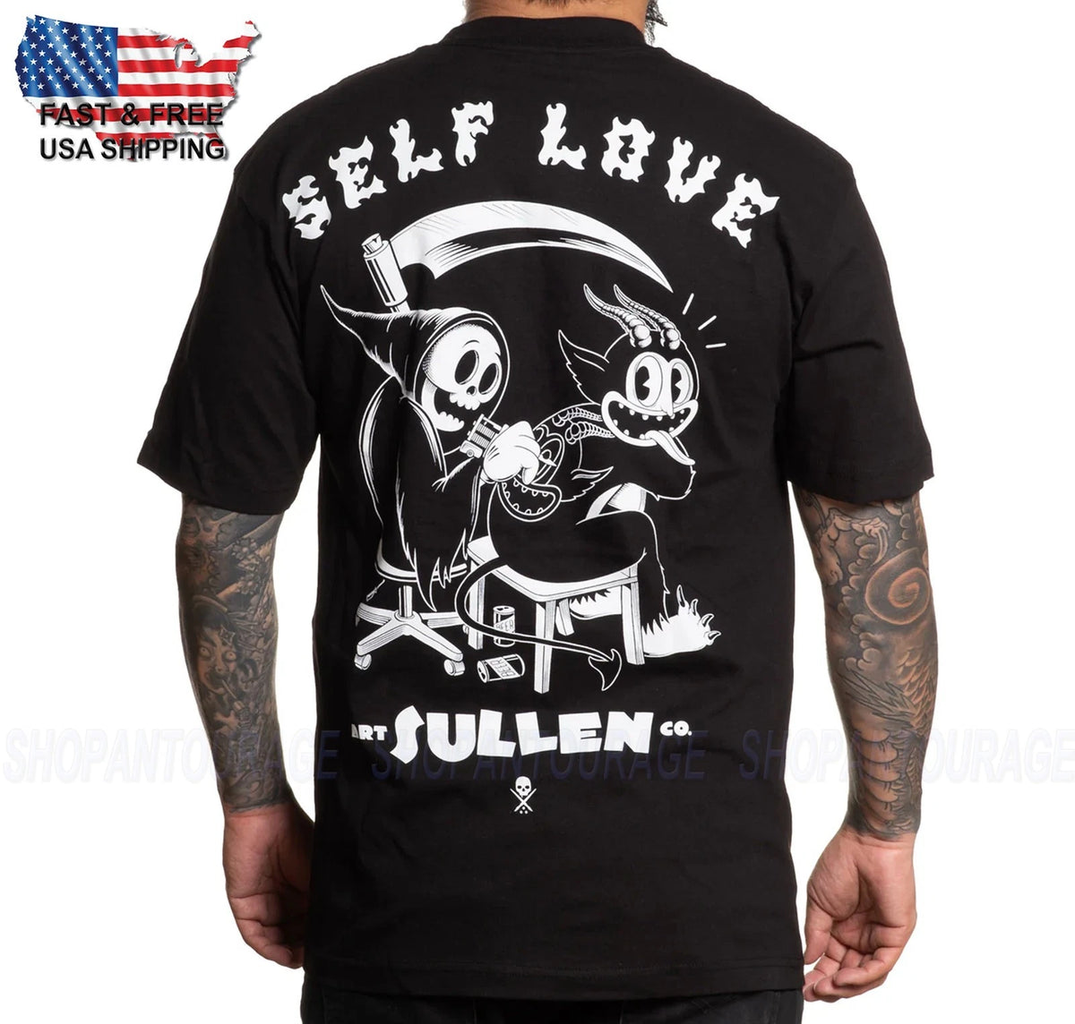 Sullen Art Collective Self Love Standard Fit SCM6914 Short Sleeve Men`s T-shirt Image 1 of 4