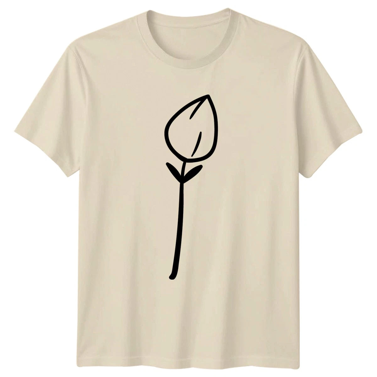 Minimalist Abstract Flower Design T-Shirt Minimalist Art Nature Floral Birthday