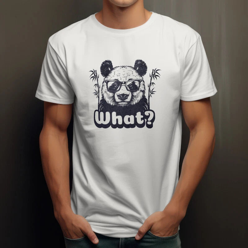 Cool Panda Graphic Tee, Playful, Unisex T-Shirt for Casual Days, Gift