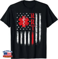 USA American Flag Respiratory Therapist Therapy T-Shirt RT Lung Care Gift