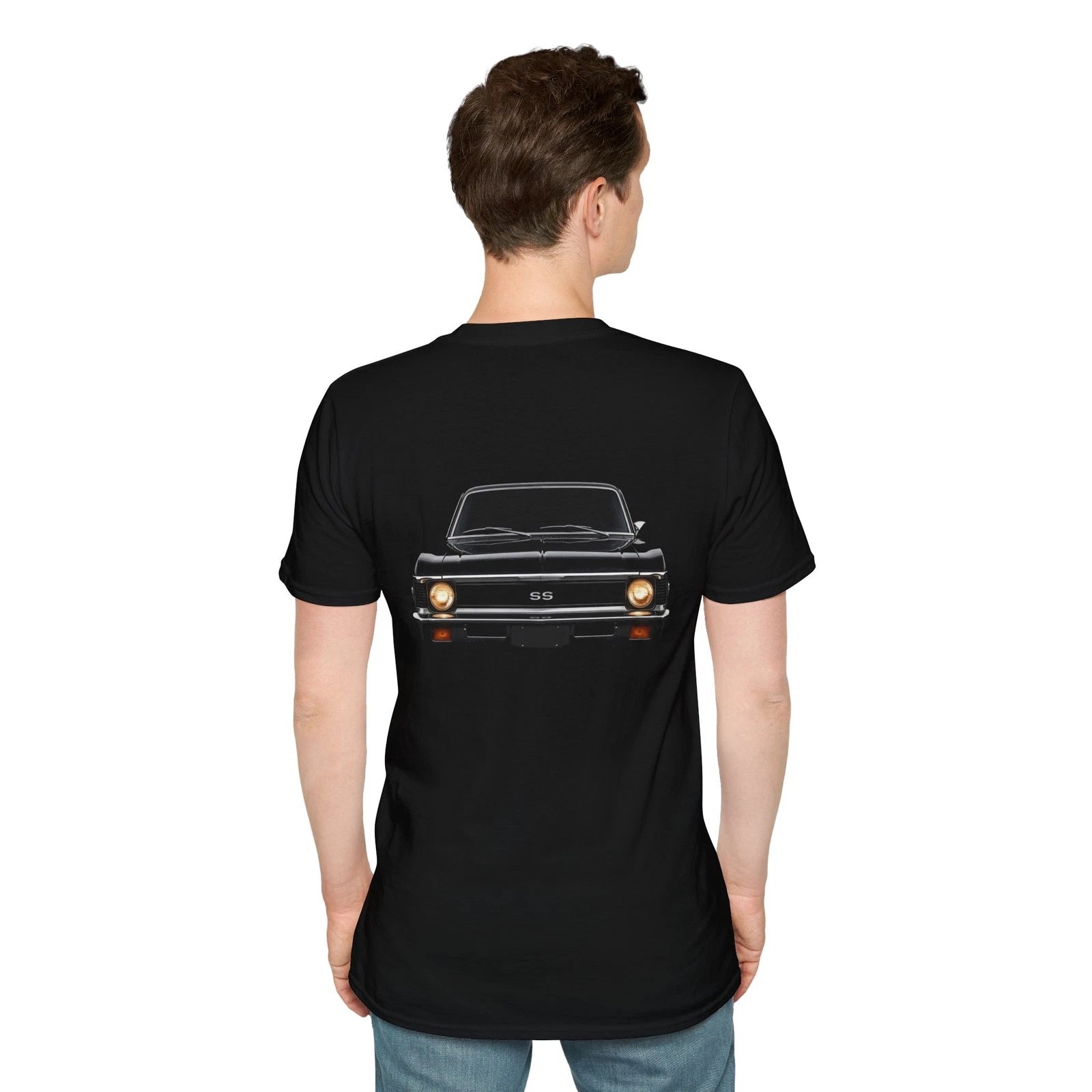Classic Car 1971 Chevy Nova Unisex Softstyle T-Shirt - Vintage Muscle Car Tee,