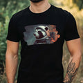 Badger Astronaut Print Cotton Mens T-Shirt Size XS to 5XL