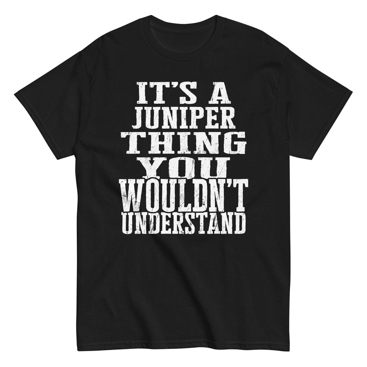 Its a Juniper Thing Family Reunion First Last Squad Name T Shirt Image 1 of 2