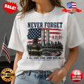 Never Forget 9/11 Shirt, FDNY Firefighter Memorial Tee, September 11 Tribute
