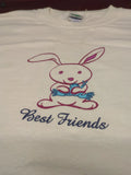 Vintage Peace Frogs Best Friends Graphics 1990s T-Shirt Men’s Size XL Made USA