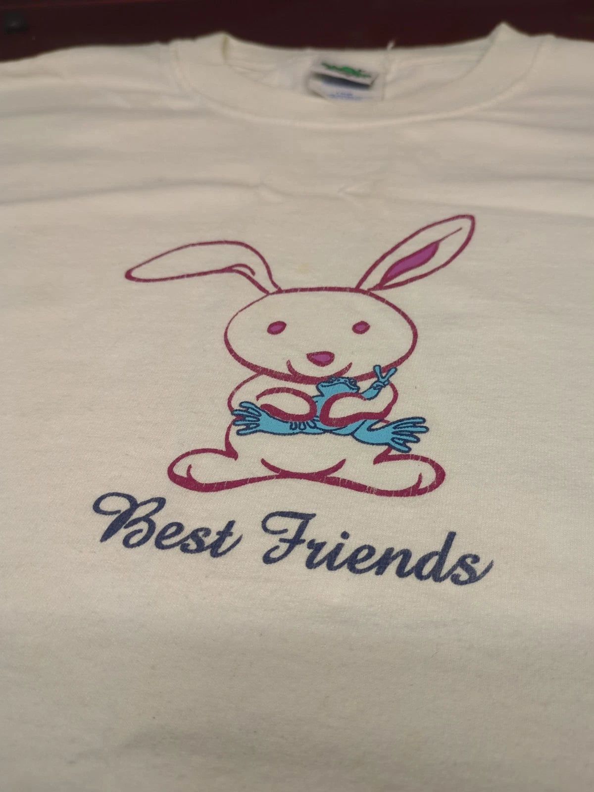 Vintage Peace Frogs Best Friends Graphics 1990s T-Shirt Men’s Size XL Made USA