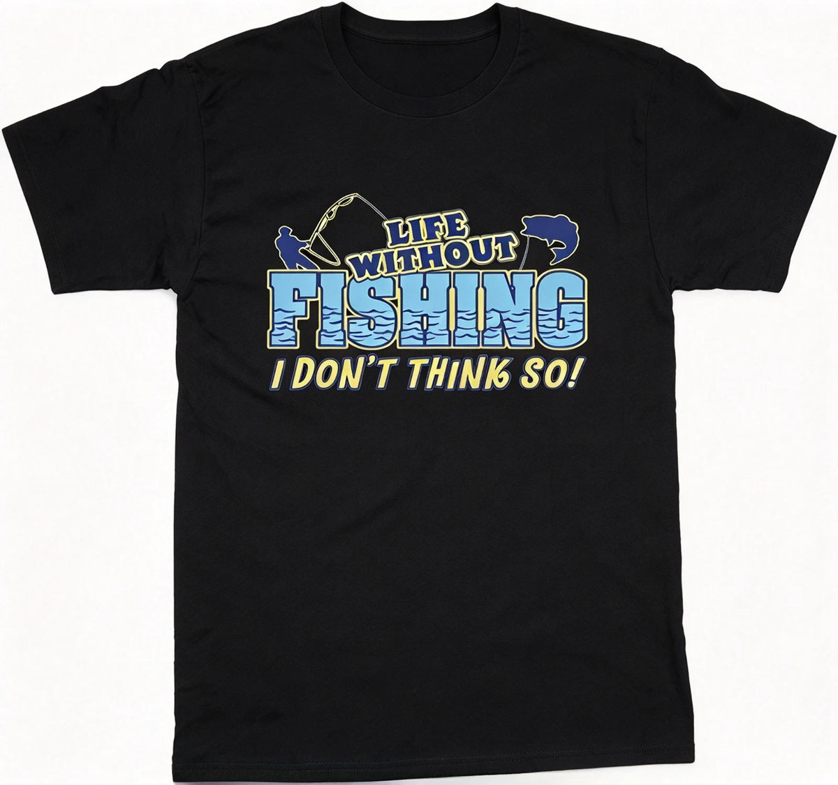Funny Fishing Graphic Tee for Men Big & Tall, Sizes S-5XL