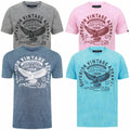 Tokyo Laundry Men's Springfield Crew Neck T-Shirt Top Acid Wash Vintage Retro