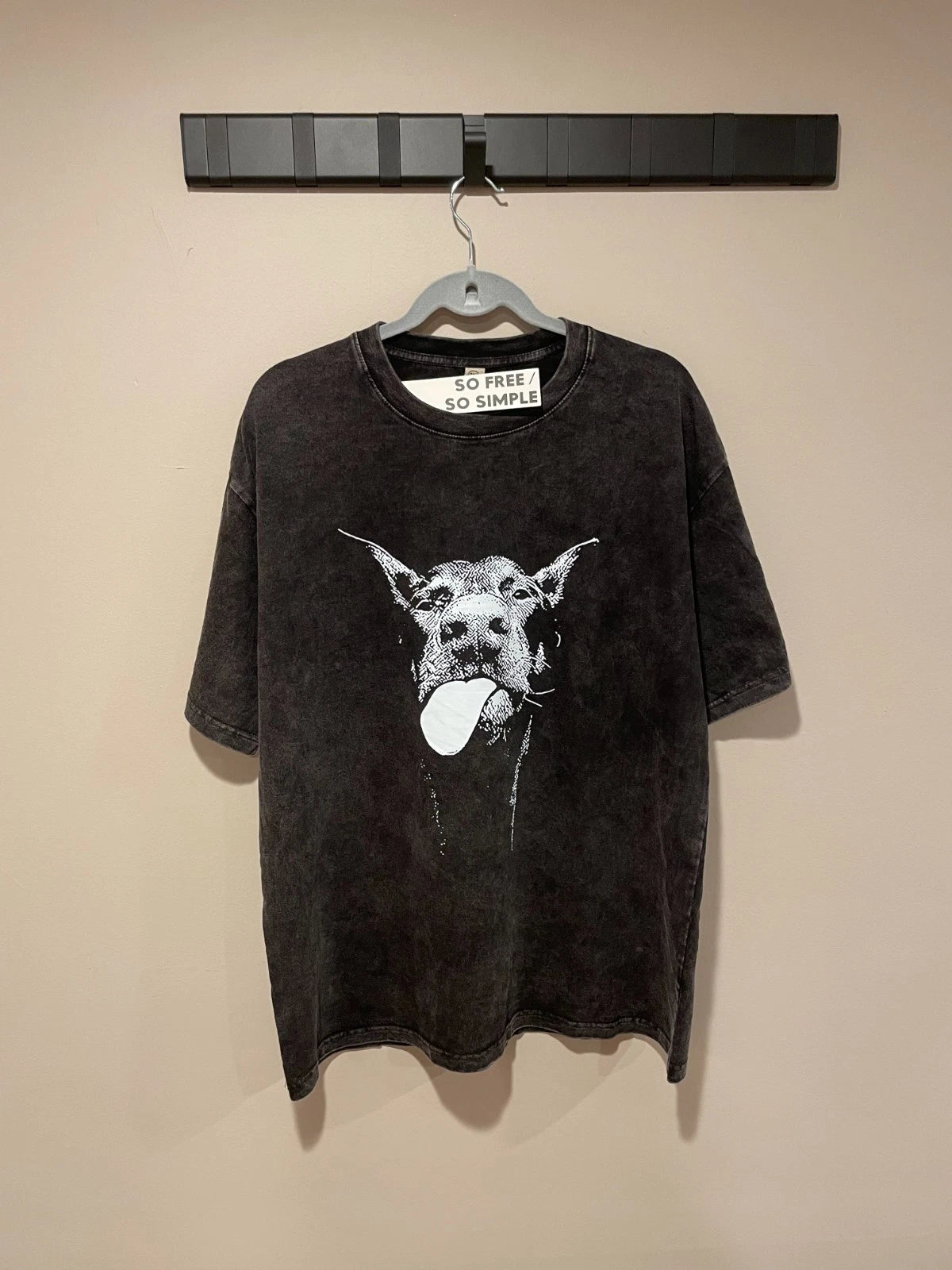 'Grunge Bulldog' Graphic Tee oversized Premium Cotton Streetwear Fast shipping