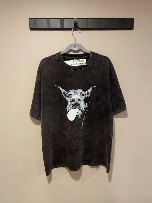 'Grunge Bulldog' Graphic Tee oversized Premium Cotton Streetwear Fast shipping