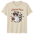 Cute But Feral Raccoon T-Shirt Animal Humor Birthday Gift For Him And Her