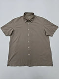 Uniqlo Mens Taupe Airism Polo Shirt Size L Cool Dry Pique Collared