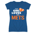 This Girl Loves Her Mets Baseball T Shirt - New York Mets Team Colors