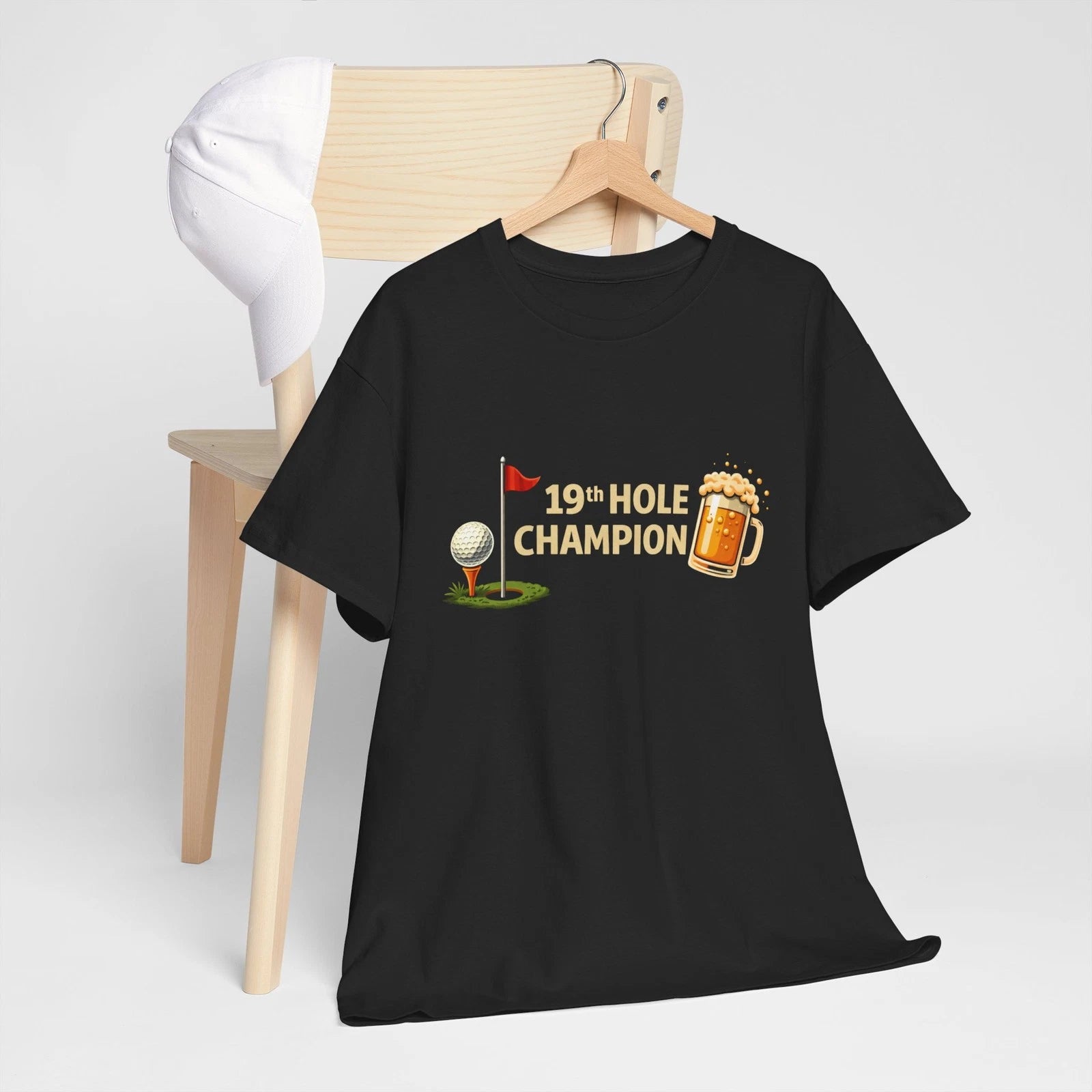 19th Hole Champion T-Shirt | Golf Beer Graphic Tee