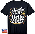 Men's Goodbye 2026 Hello 2027 New Year Celebration Performance T-Shirt