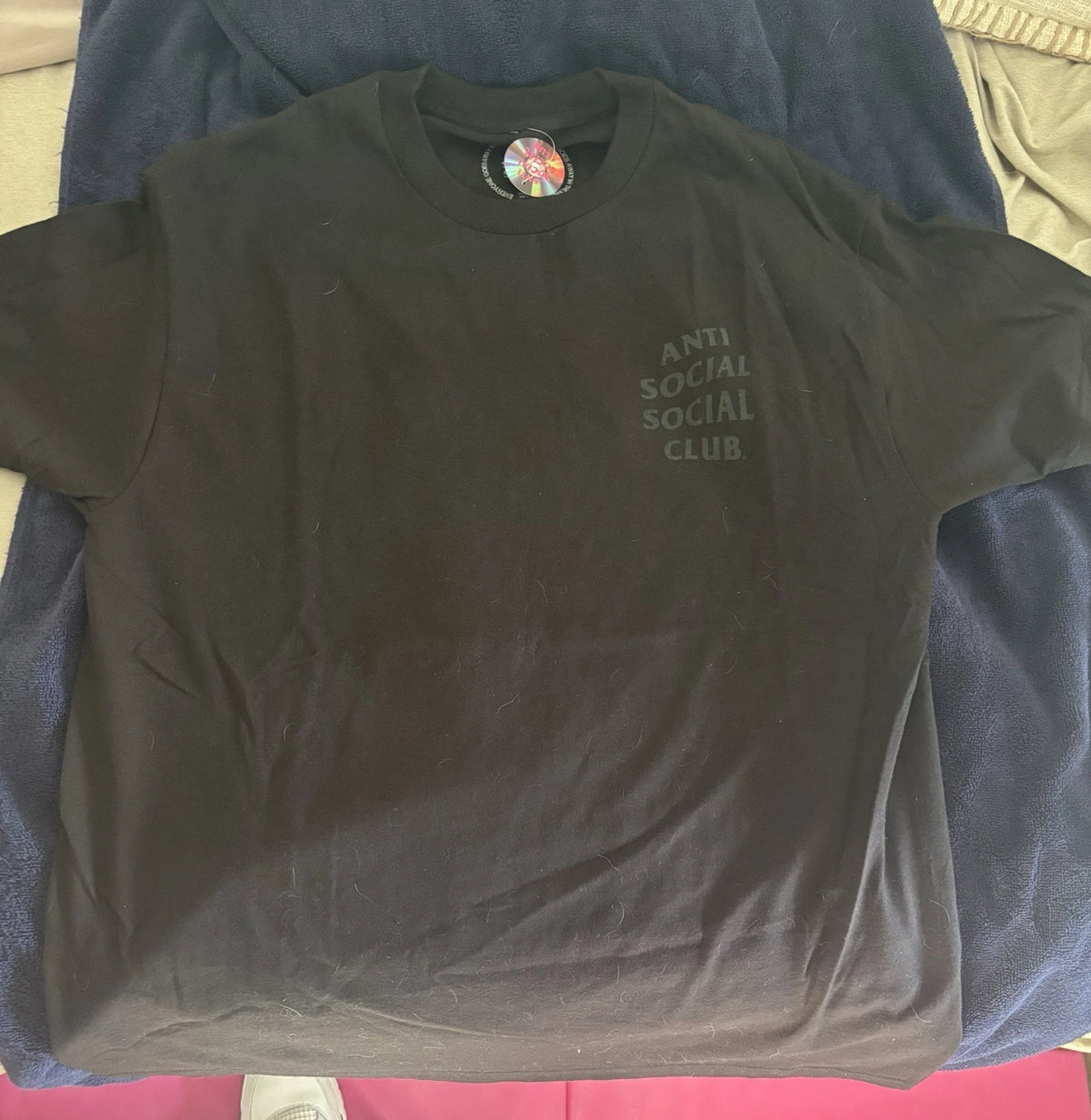 Anti Social Social Club Dramatic Black T-Shirt Kkoch Tee, Size L, ASSC Image 1 of 4
