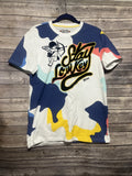 BKYS Men's Small Stay Lowkey Patch Embroidered Tee Shirt  Multicolor