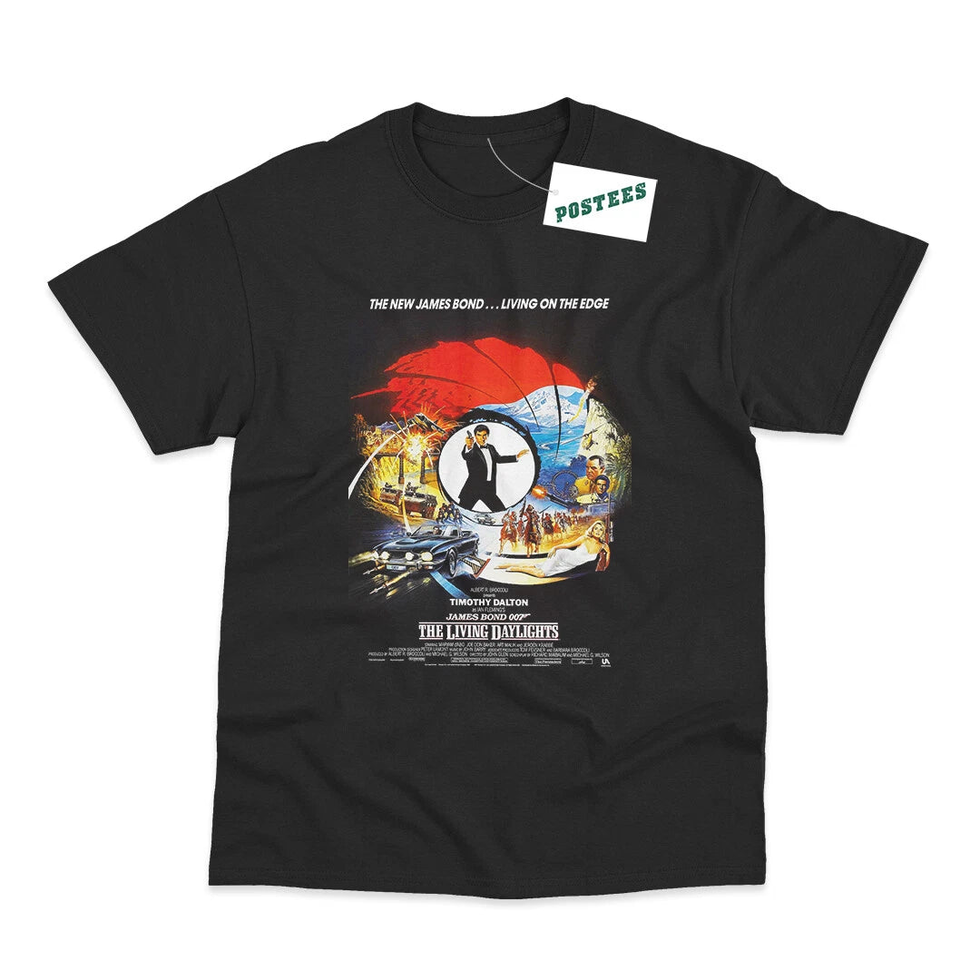 Retro Movie Poster Inspired By James Bond The Living Daylights T-Shirt
