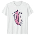 Sparkling Pink Crystal Aesthetic Womens T-Shirt Aesthetic Crystal Birthday