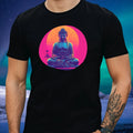 Mens Buddha 80s Vibes Motif Cotton T-Shirt Size XS to 5XL