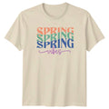 Spring Vibes T-Shirt Retro Groovy Aesthetic Seasonal Apparel