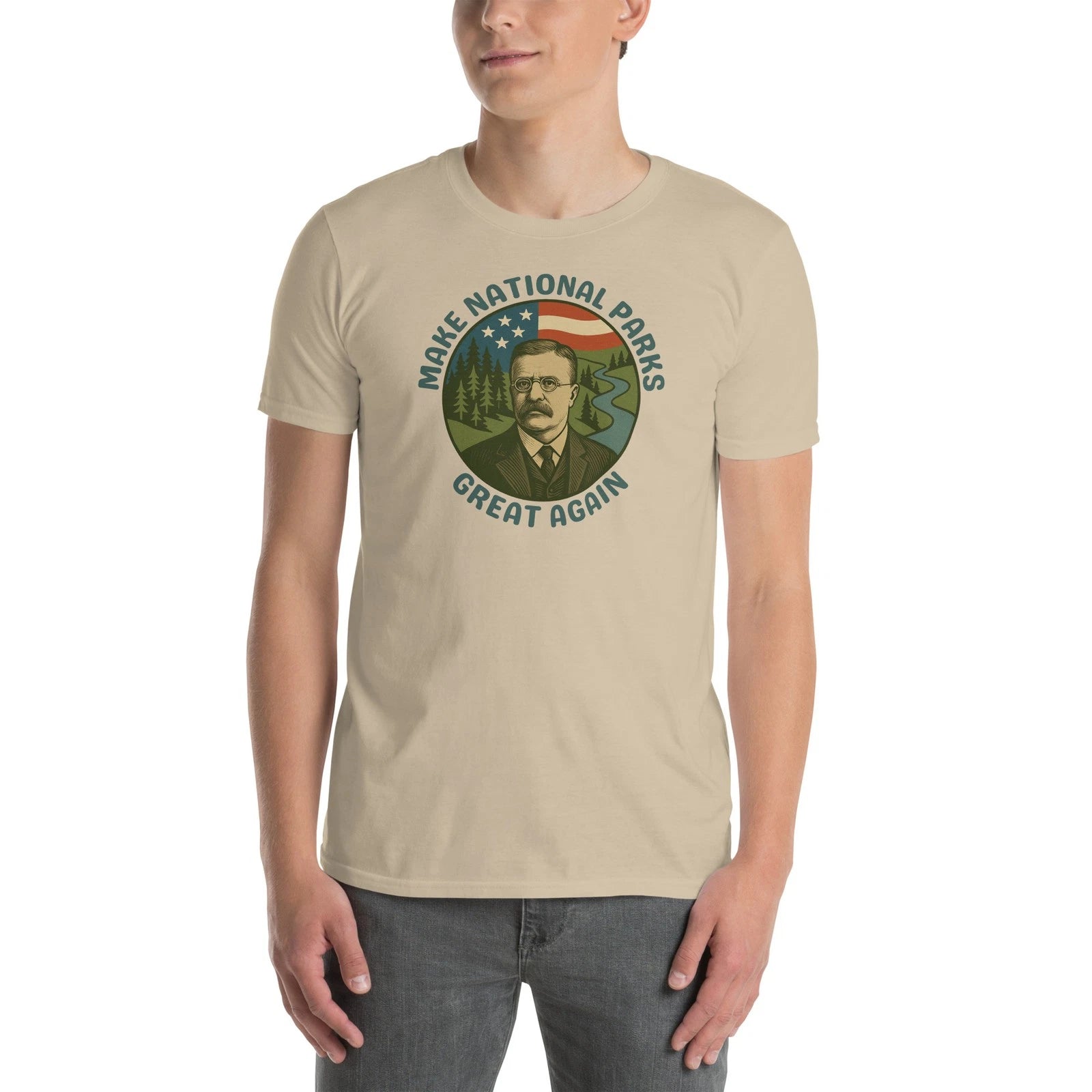 National Parks T-shirt Featuring Theodore Roosevelt.