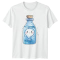 Cute Whale In A Bottle T-Shirt Ocean Animal Gift For Him And Her
