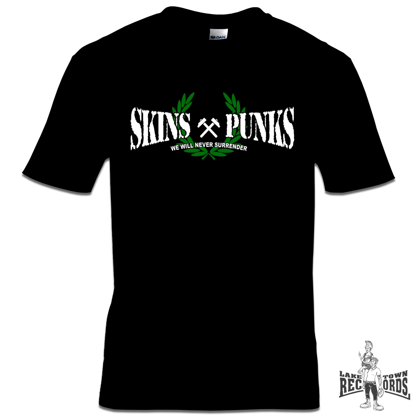 SKINS & PUNKS - WE WILL NEVER SURRENDER (T-SHIRT) New S-3XL Punk United Oi Oi!