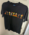 Vintage Y2K Alstyle Peanuts Halloween Trick or Treat Character Lineup Shirt Med Image 1 of 4