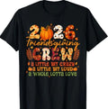 2026 Friendsgiving Crew Thanksgiving Autumn Fall Y'all Retro T-Shirt Image 1 of 2
