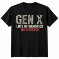 Retro 90s Generation X Shirt Vintage Nostalgia Graphic Tee Unisex Streetwear