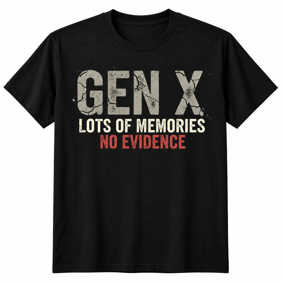 Retro 90s Generation X Shirt Vintage Nostalgia Graphic Tee Unisex Streetwear
