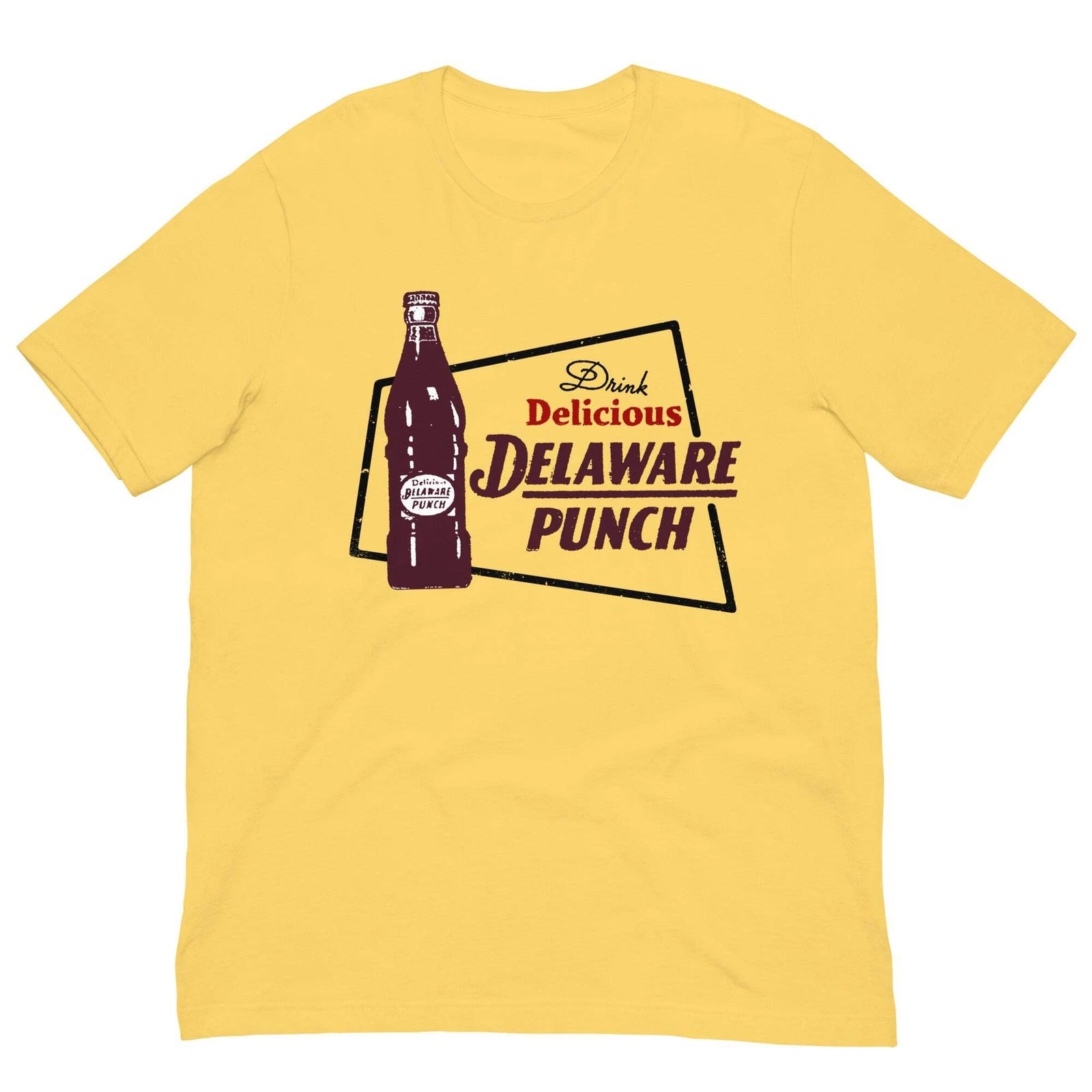Vintage Retro T Shirt Delaware Punch Cool Soda Pop Graphic Tee For Men Women