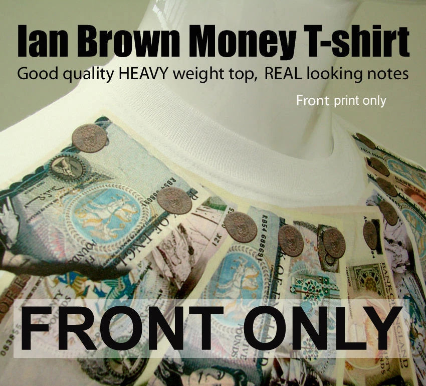 Ian Brown Money T-shirt  Roses 90s Stone ORIGINAL EBAY SELLER!