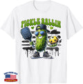 Funny Pickleball Player Pickle Ballin Paddleball Men Boys T-Shirt