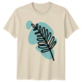 Minimalist Botanical Nature Art T-Shirt Birthday Gift For Him And Her