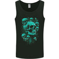 Skull Time Gothic Heavy Metal Rock Music Biker Mens Vest Tank Top