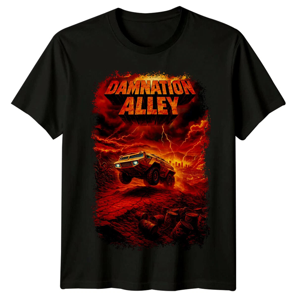 Damnation Alley (1977) Movie Poster Inspired T-Shirt Retro 80s Tee