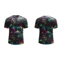 Mens Trendy Loose Polyester Tshirt with Colorful Ink for Everyday and Holiday