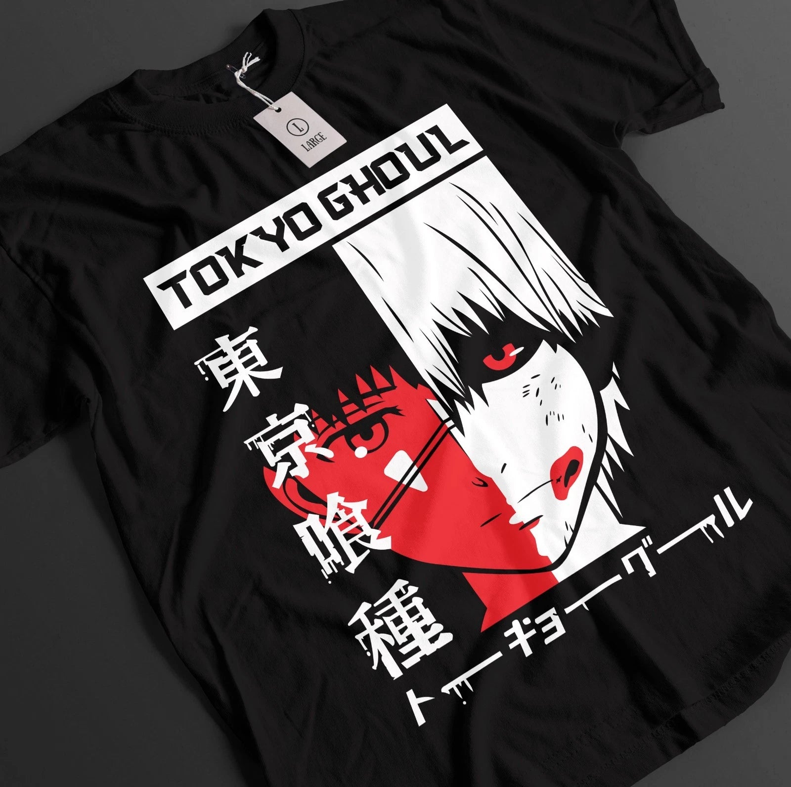 Tokyo Ghoul Shirt Kaneki Ken Tshirt Touka T-Shirt Juuzou Top Horror Anime Tee